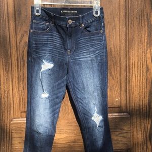 Express Ripped High Rise Legging Jeans